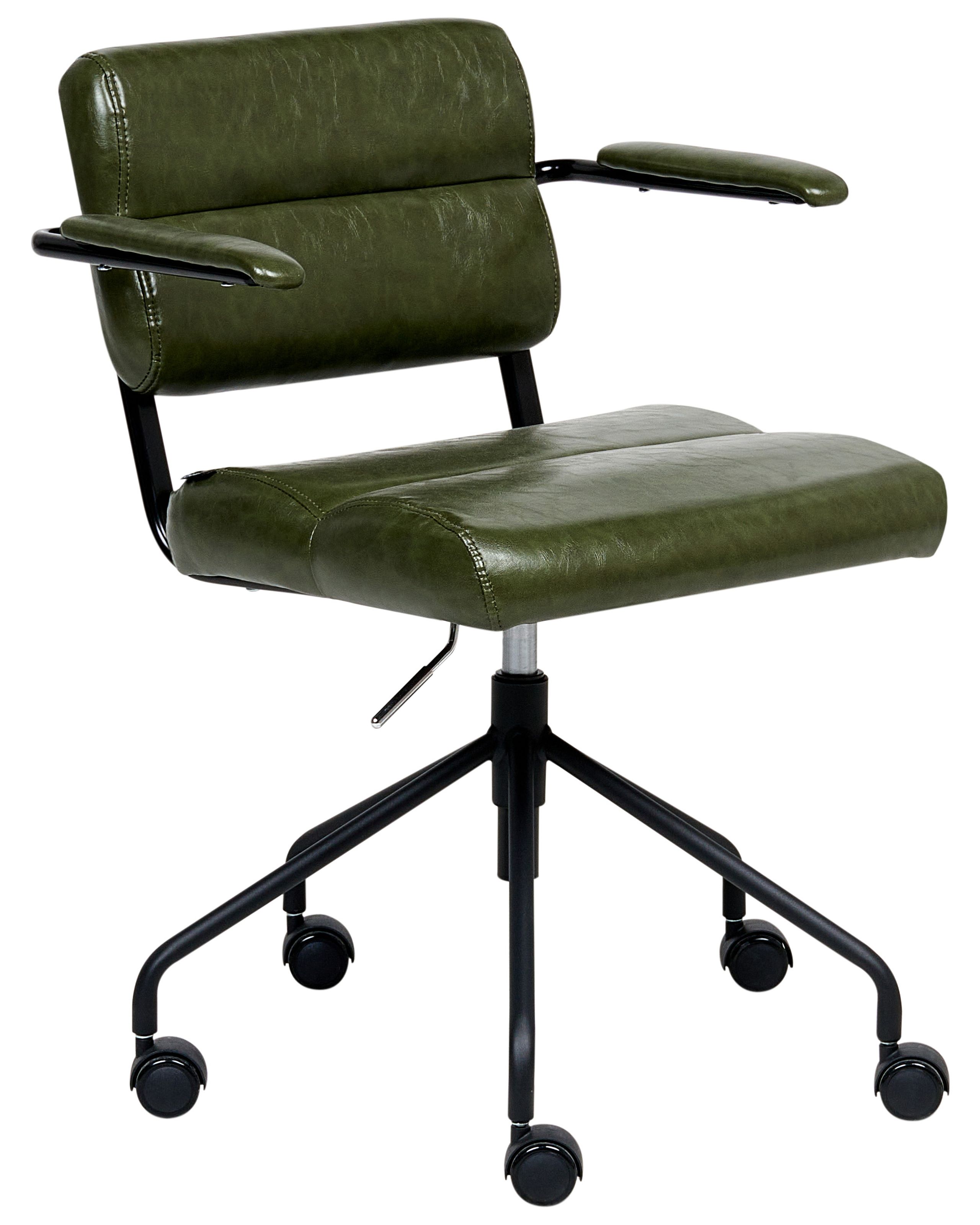 Silla de escritorio candor piel sintética verde oscuro