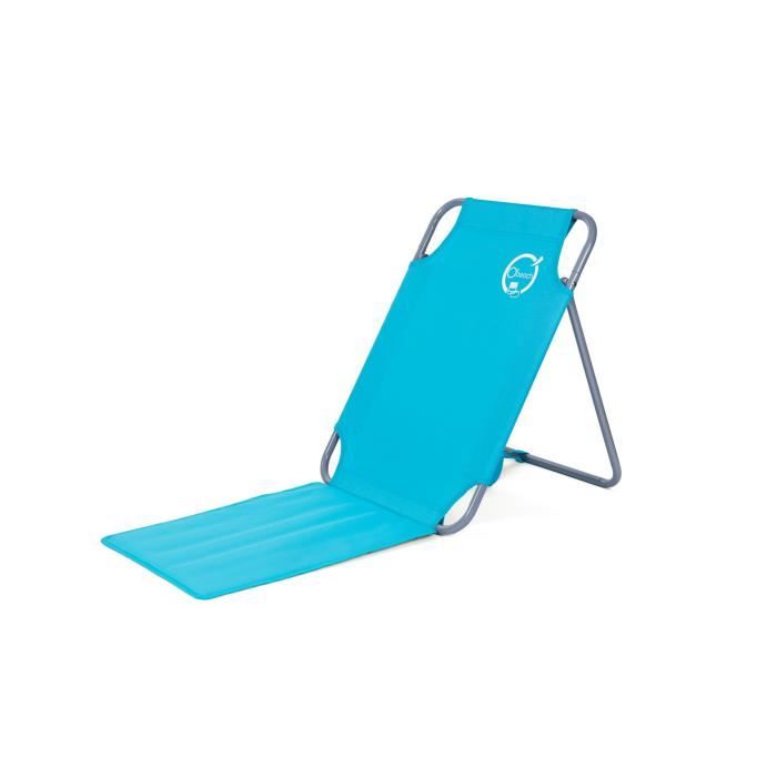 O’beach silla de playa plegable azul turquesa de acero