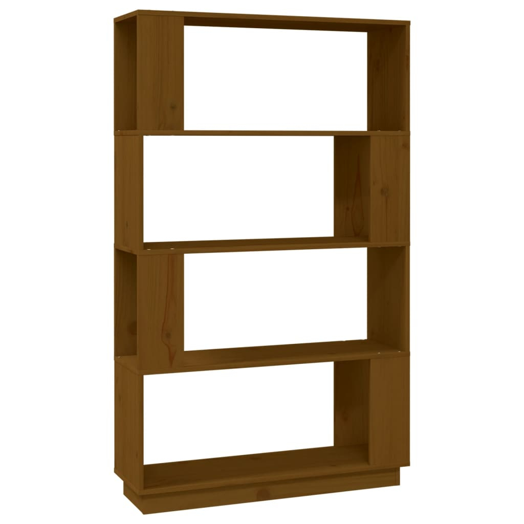 vidaXL estantería/divisor madera de pino marrón miel 80x25x132 cm