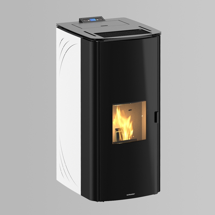 Hidroestufa de pellets idra 5s de 20 kw blanca