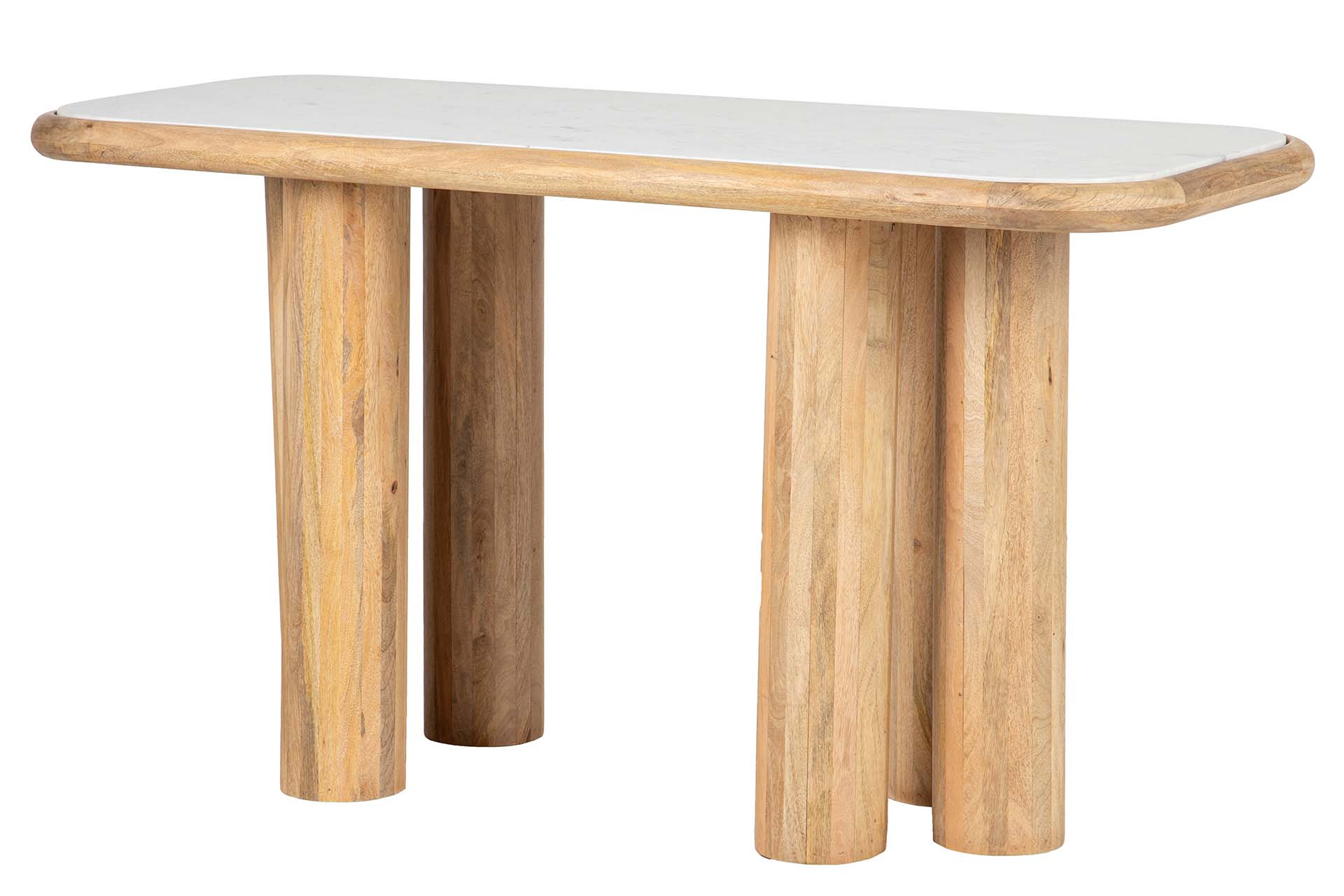 Escritorio madera mango marrón telo 140x60x75 cm