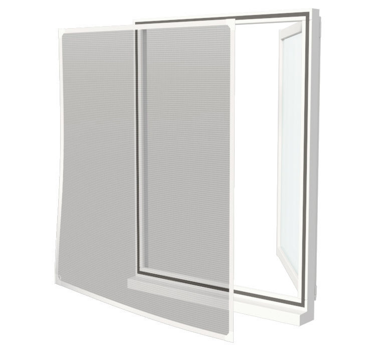 Mosquitera magnética para ventana sin taladro 100x120 cm - blanco