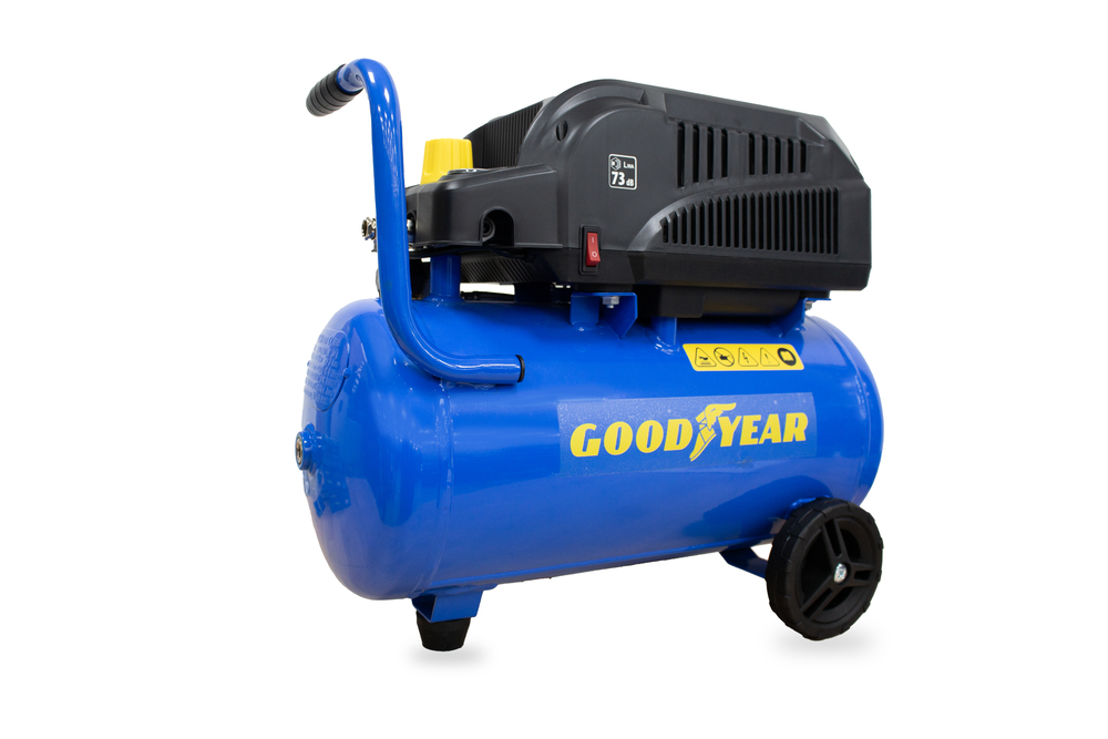 Goodyear - compresor 24 litros sin aceite 220 v - 240 v. 140 litros/minuto