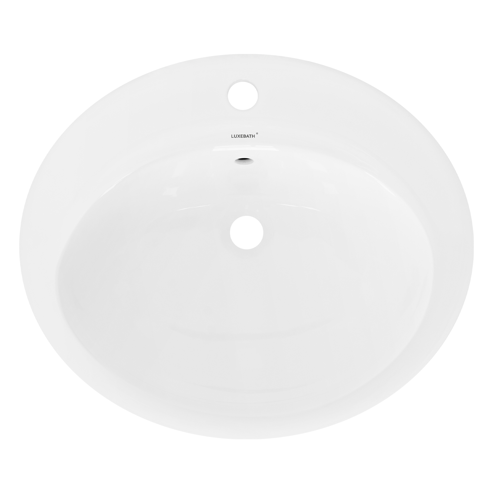 Lavabo de cerámica con juego de desagüe con reborsadero 570x195x485mm