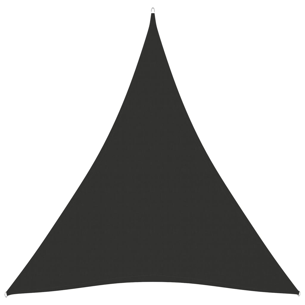 vidaXL toldo de vela triangular tela oxford gris antracita 5x6x6 m