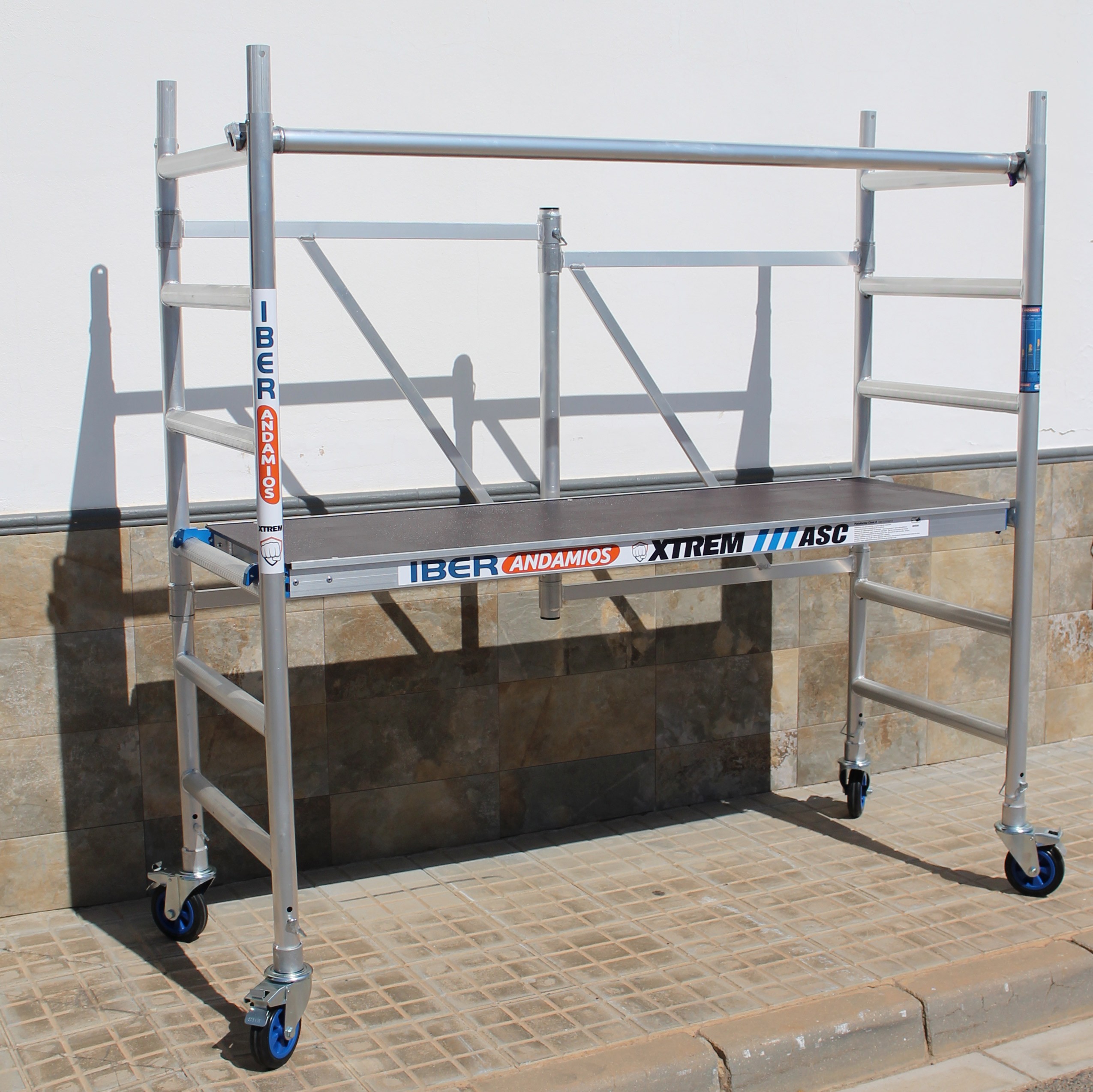 Andamio plegable xtrem 75x190x3 mts + barandilla
