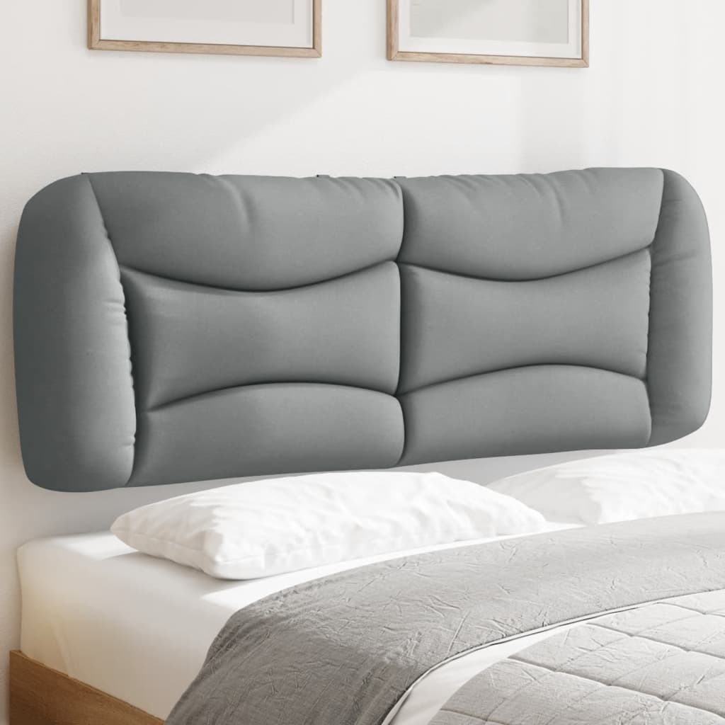 Cabecero de cama acolchado tela gris claro 120 cm eso2238