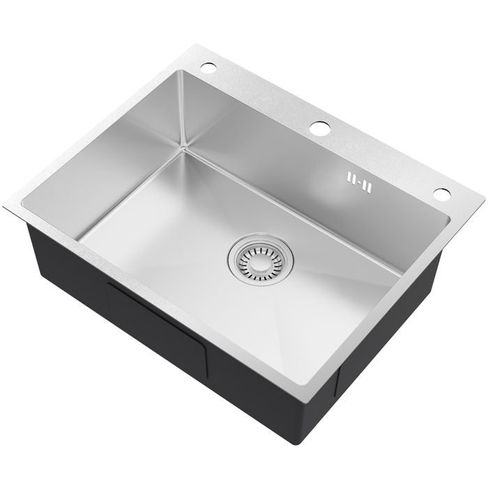 Fregadero de cocina - cecipa max - 60x49cm - acero inoxidable - 1 cubeta -