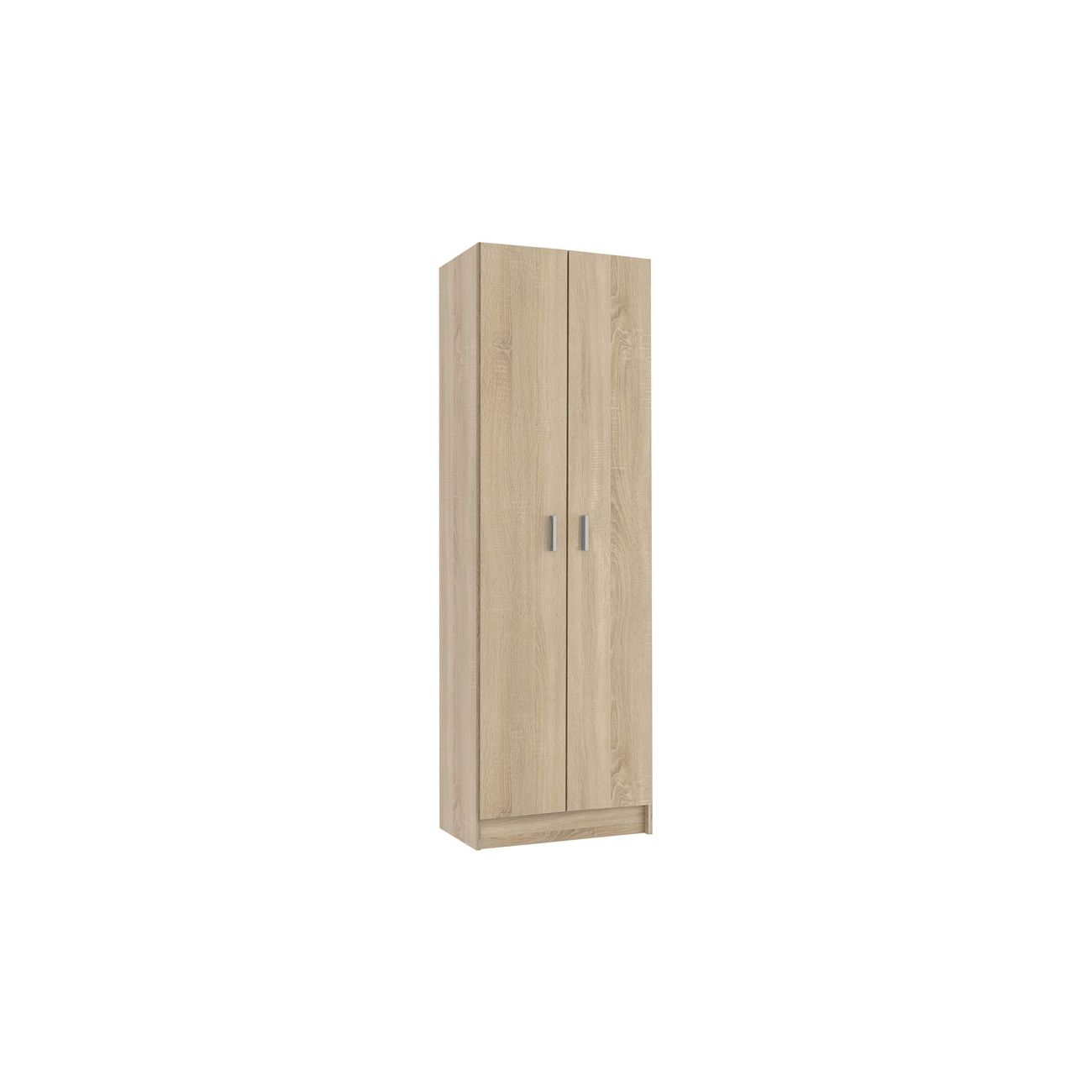 Armario zapatero multiusos de 2 puertas 59x180 cm roble canadian