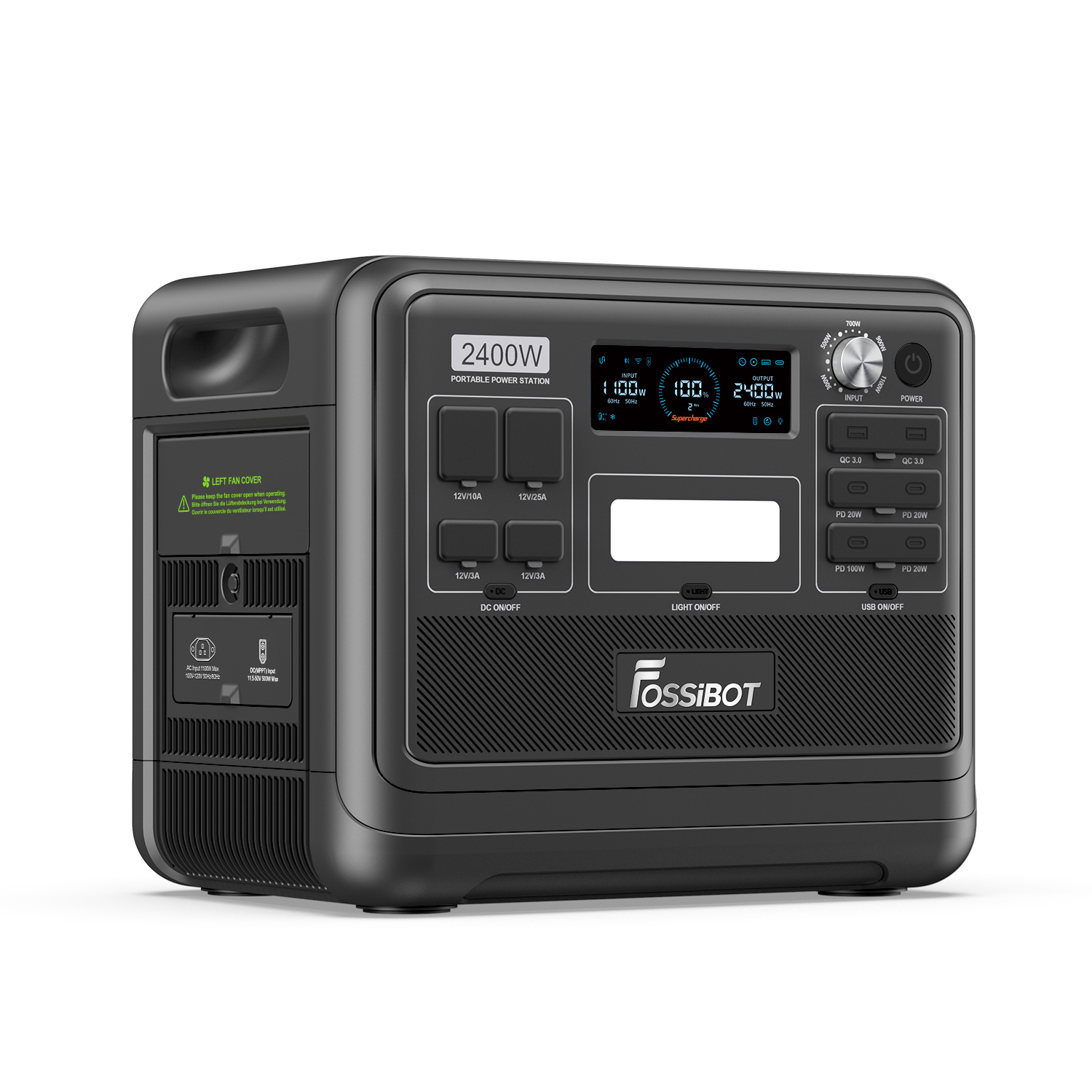 Fossibot - estación eléctrica portátil - 1200w - 1024wh con panel 200w