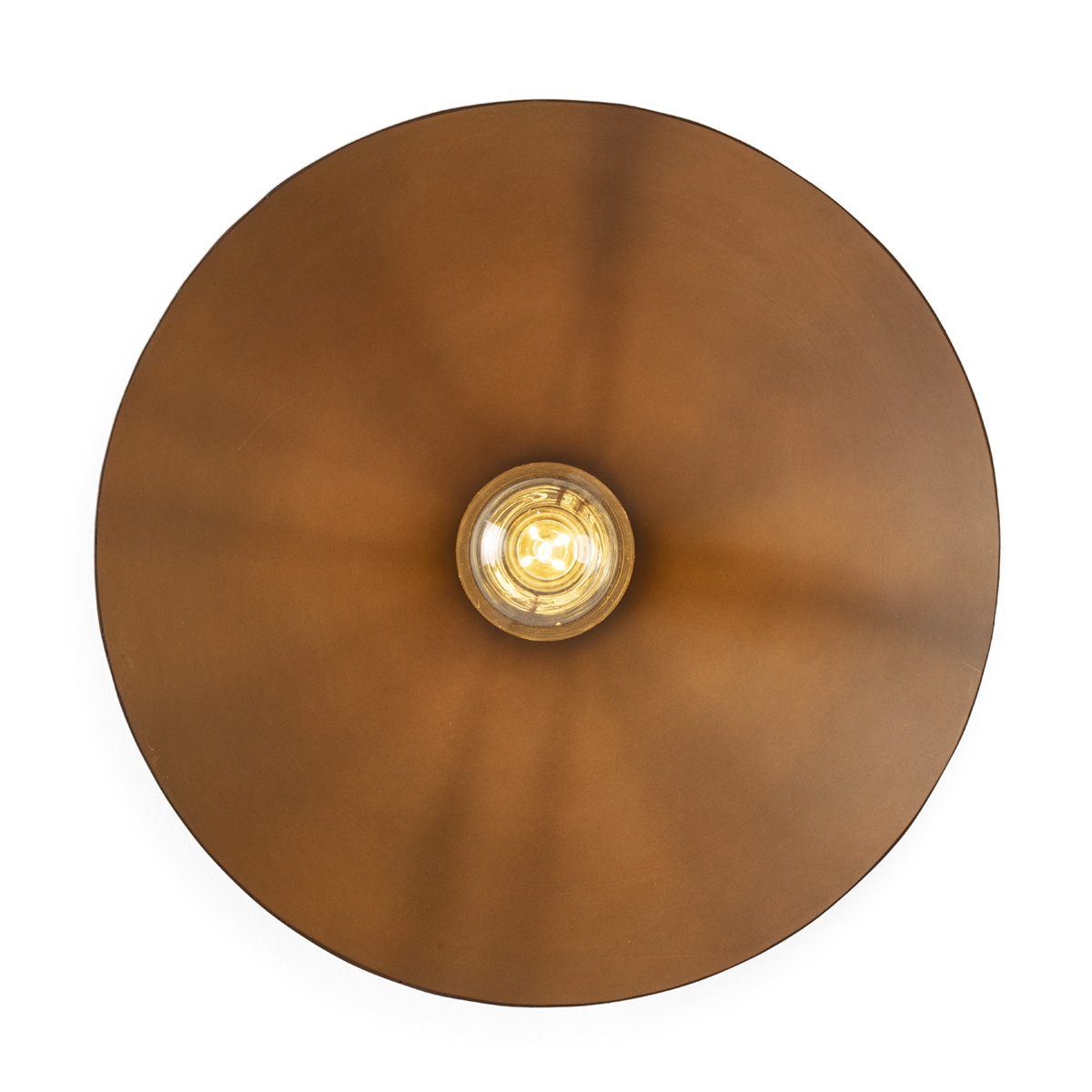 Aplique 41x17x41 metal oxido natural vintage