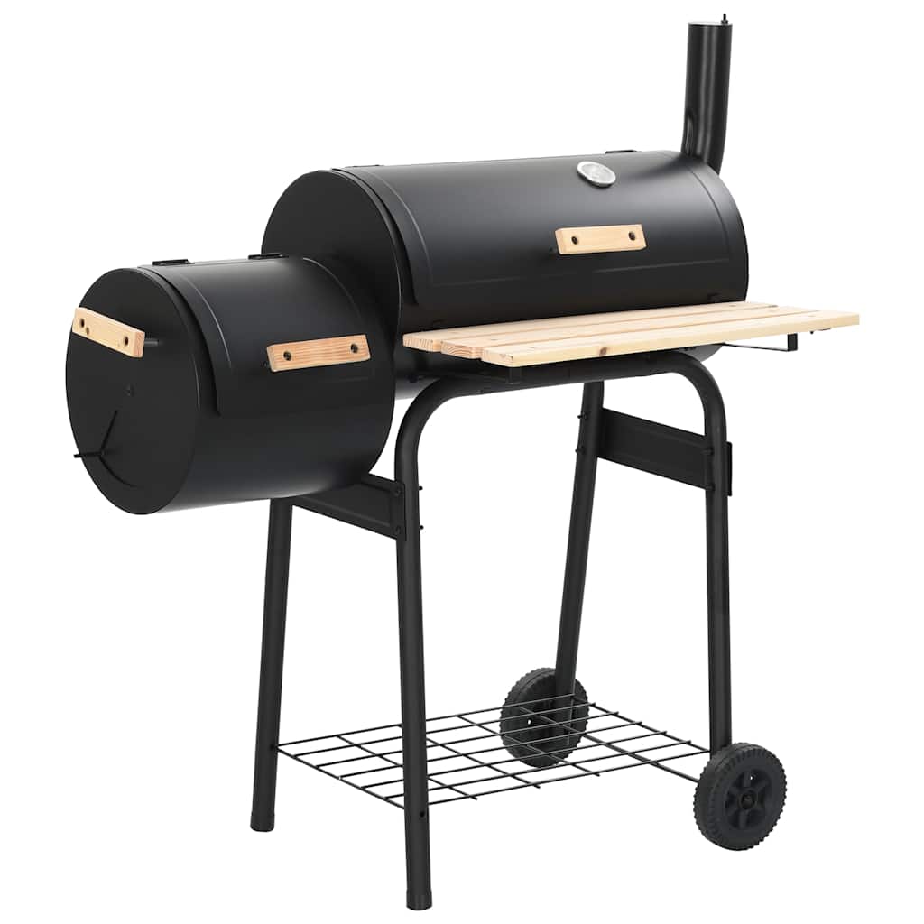 vidaXL barbacoa clásica de carbón con ahumador