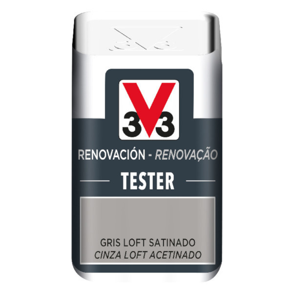 Pintura renovación v33 gris loft satinada 50ml