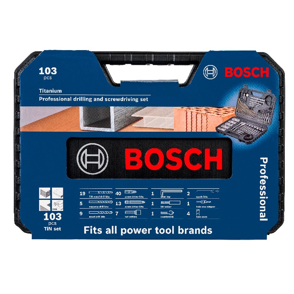 Maletín mixto 103 piezas Bosch