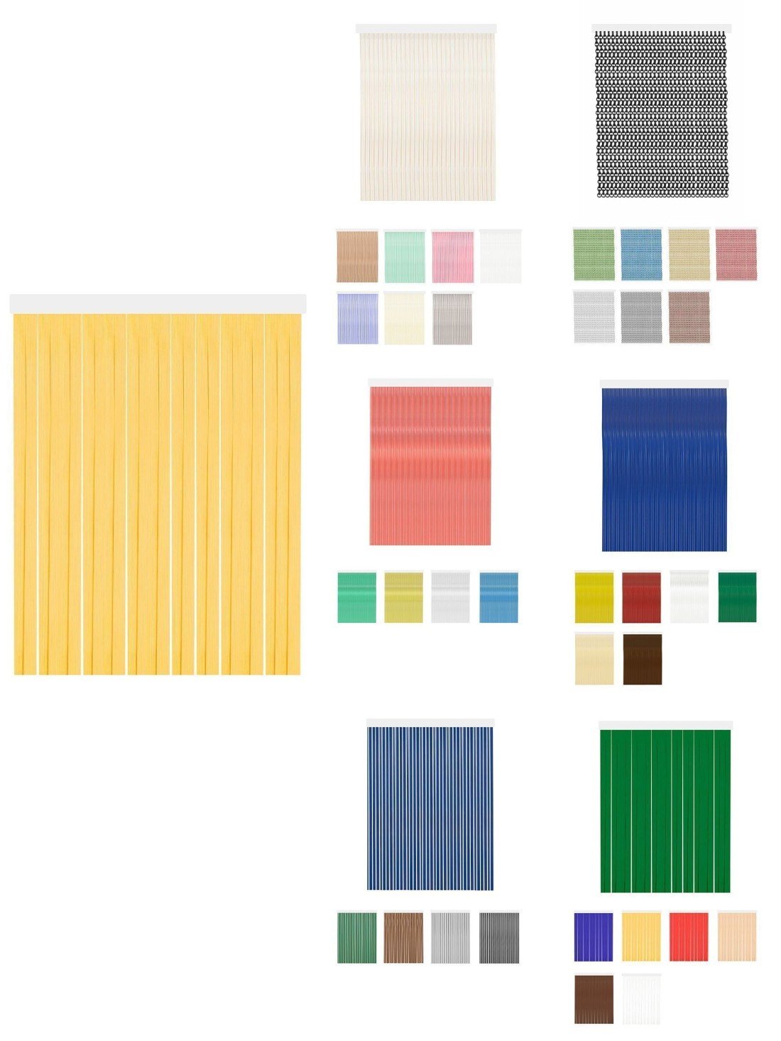 80 x 240 cm | diana - amarilla | cortinas de exterior impermeables – cort