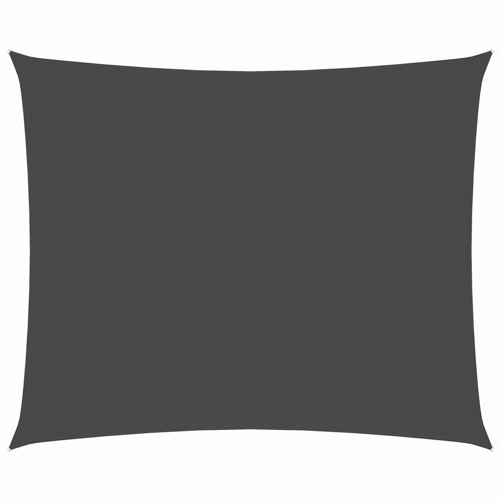 vidaXL toldo de vela rectangular tela oxford gris antracita 3x4 m