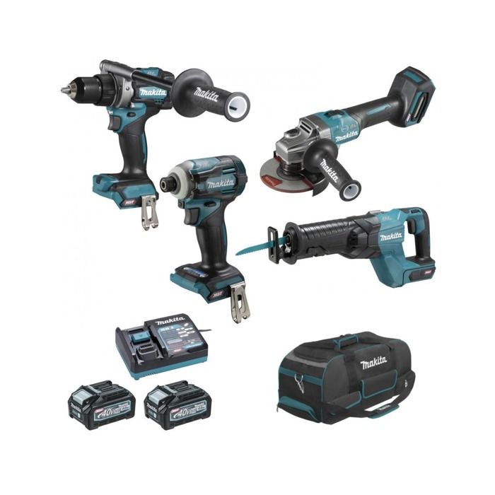 Pack de herramientas 40v xgt - Makita - df001g, ga005g, jr001g, td001g - ba