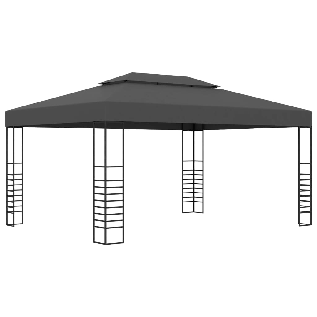 vidaXL cenador gris antracita 3x4 m