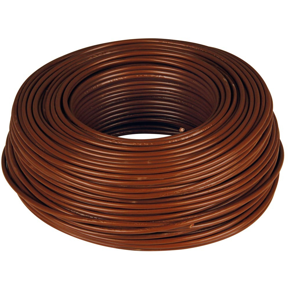 Cable H07V-K 1x1,5mm marrón rollo 25m