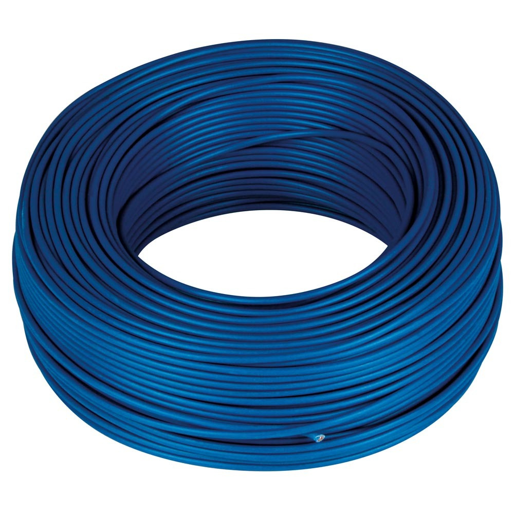 Cable H07V-K 1x6mm azul rollo 10m