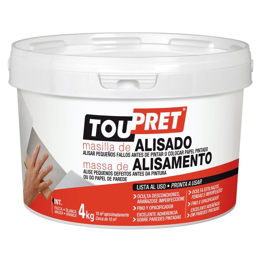 Masilla alisado toupret 4 kg