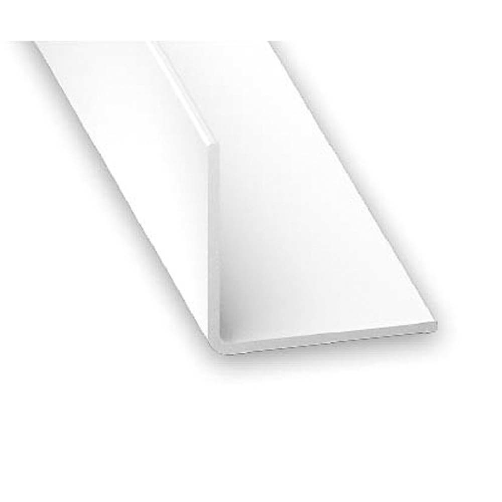 Ángulo de pvc blanco 100 x 2,5 x 2,5 cm