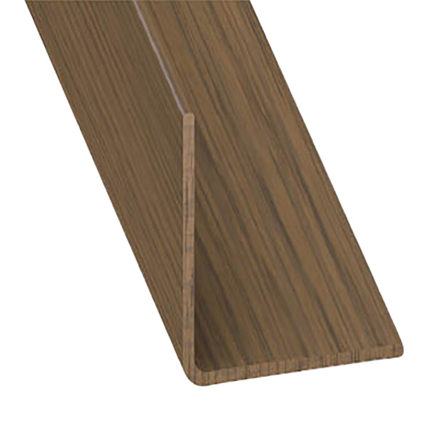 Ángulo pvc nogal 100 x 3 x 3 cm