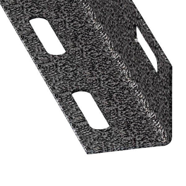 Ángulo perforado de acero laminado 100 x 2,7 x 2,7 cm