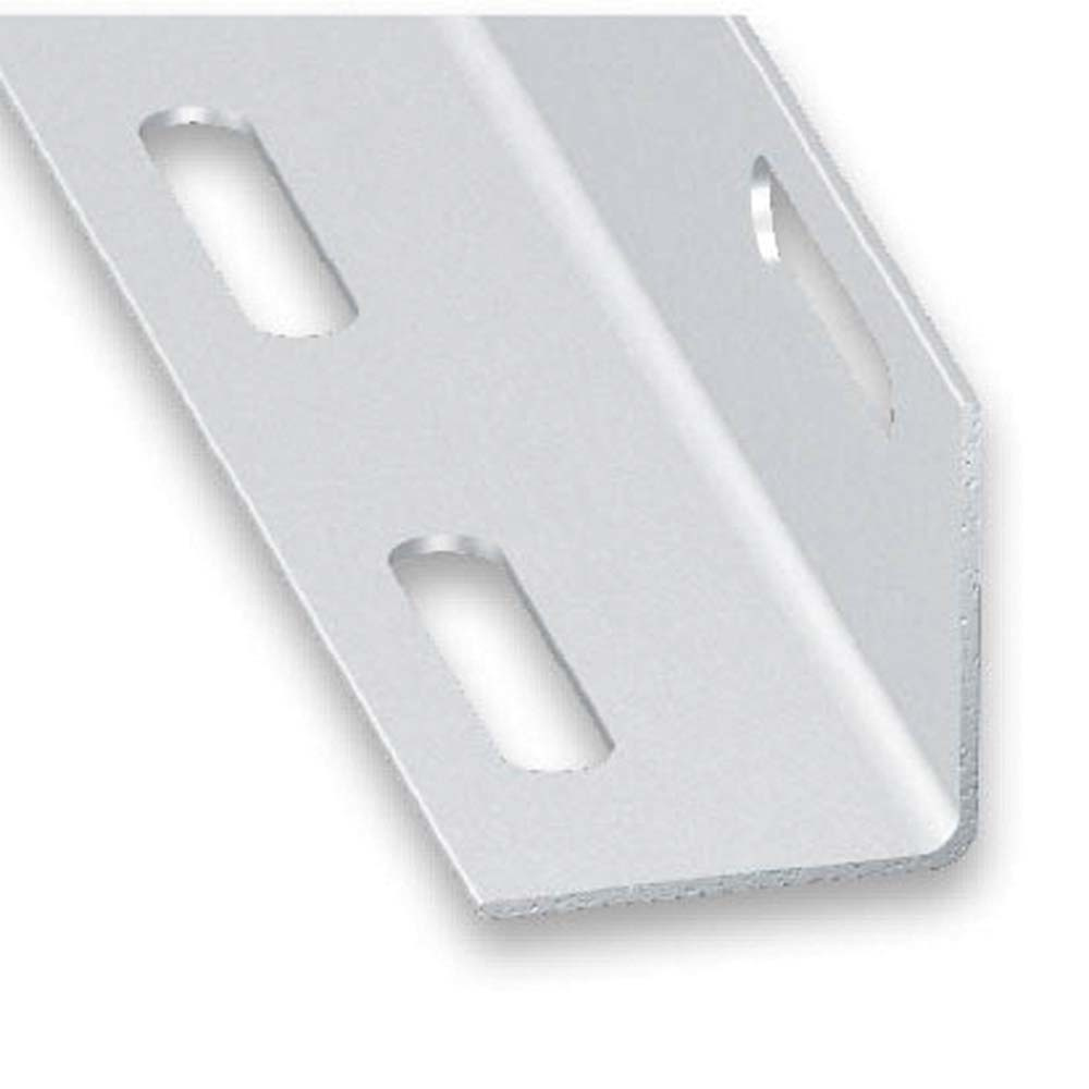 Ángulo perforado de acero galvanizado 100 x 2,7 x 2,7 cm