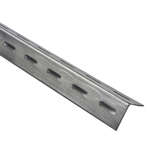 Ángulo perforado de acero laminado 250 x 3,8 x 3,8 cm