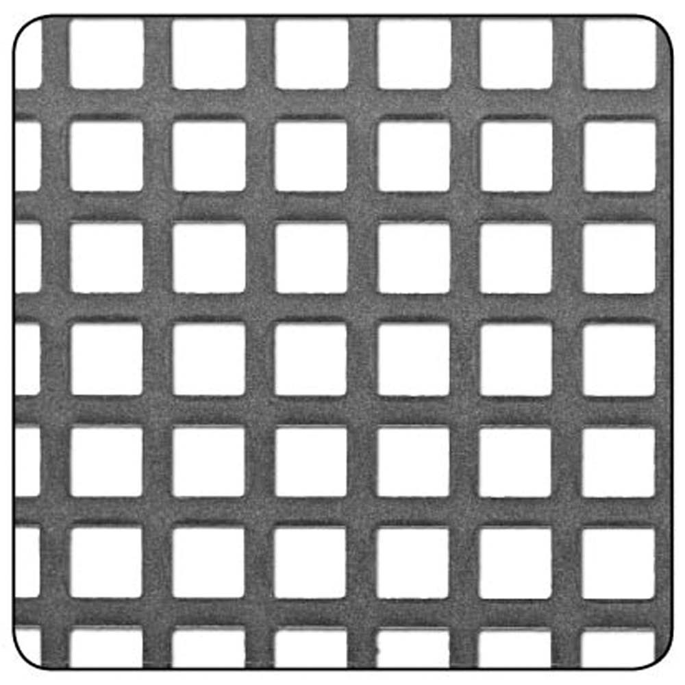 Chapa acero perforada cuadrado 500 x 250 mm