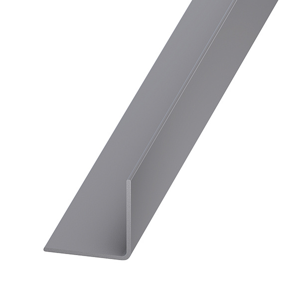 Ángulo de pvc gris 200 x 1,5 x 1,5 cm