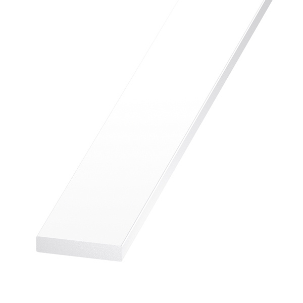 Perfil liso pvc 200 x 4 x 0,3 cm
