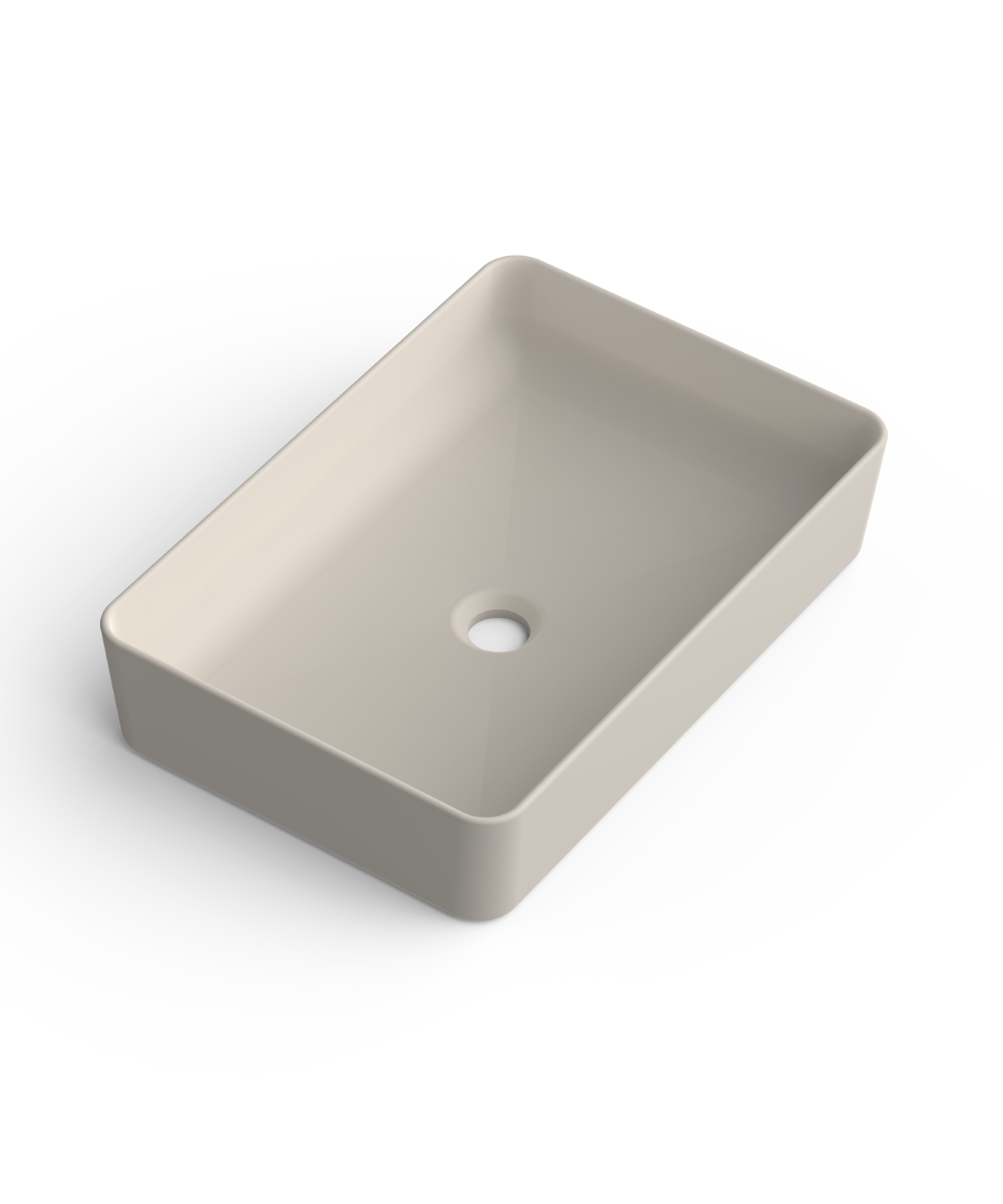 Lavabo sobre encimera moka | lavamanos rectangular | 51x34cm