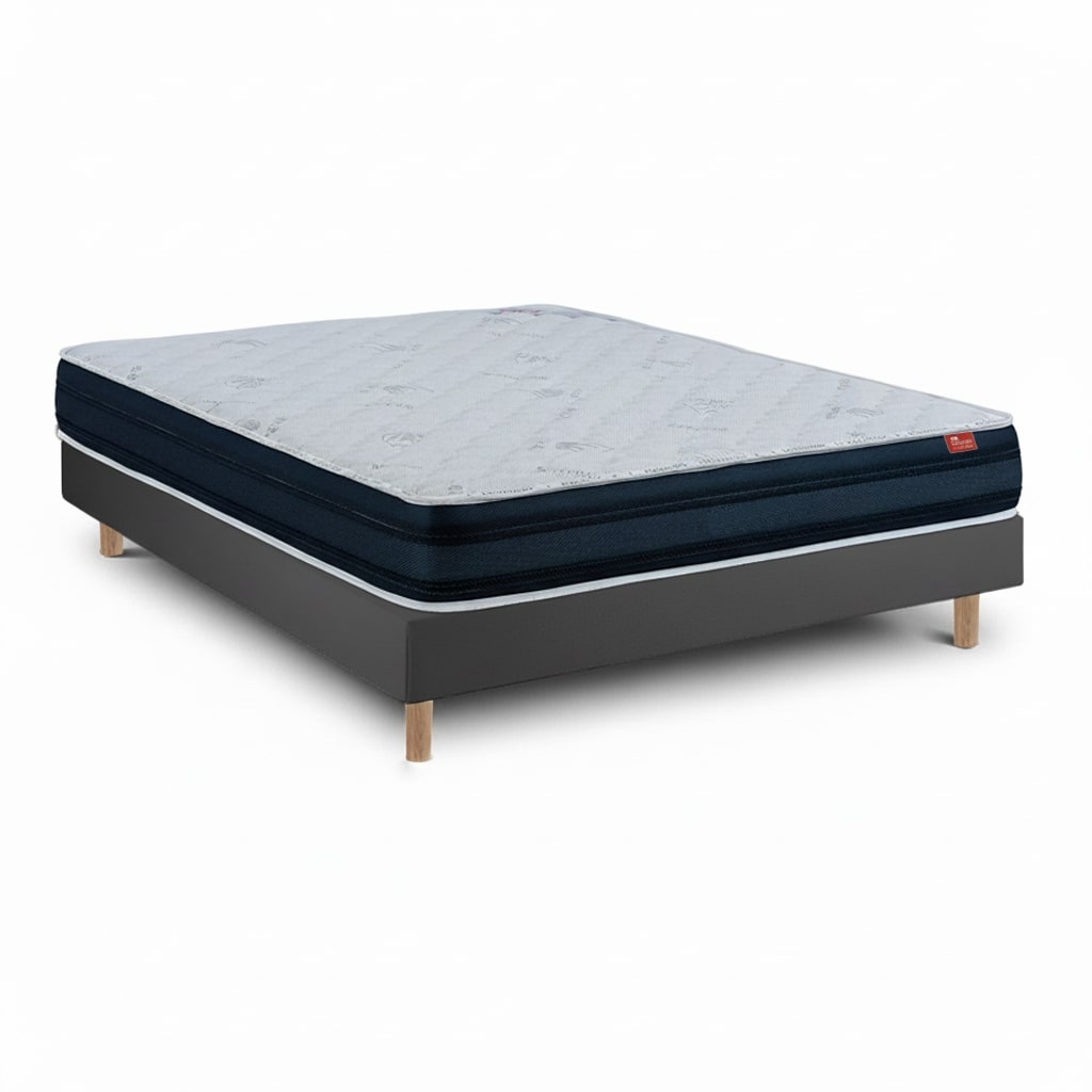 Conjunto viscoflex 190x90 cm somier - colchón viscoelástico 52 cm