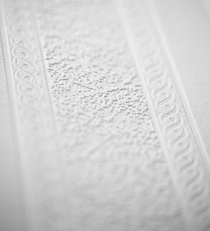 Papel pintado gaulan repintable lavable rayas blancas con textura 5.33m²