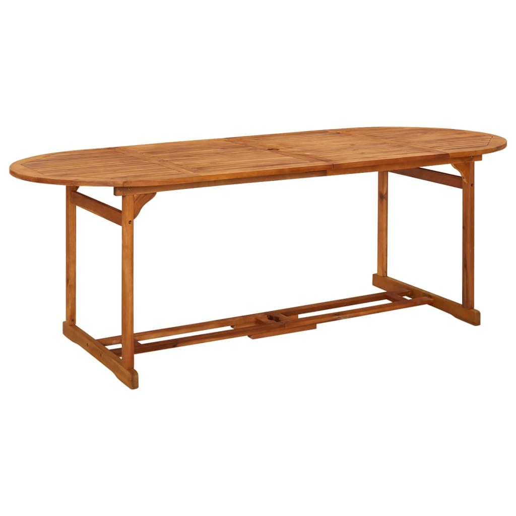 vidaXL mesa de comedor jardín 220x90x75 cm madera maciza de acacia