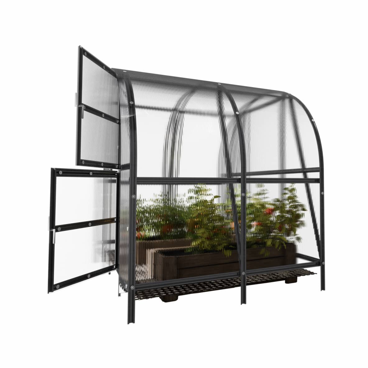 Invernadero de jardín baltic lt 3 x 2 m (6 m²), policarbonato de 4mm