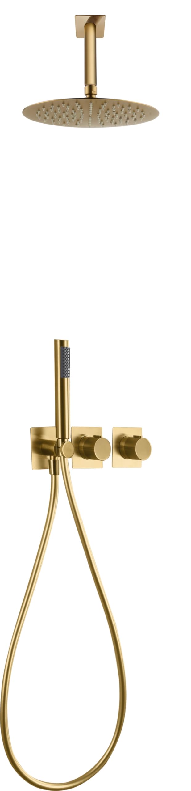 Imex - columna ducha empotrada termostática oro serie nepal