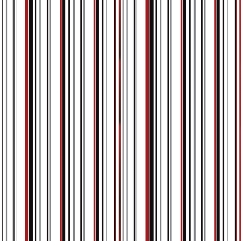 Papel pintado rayas fondo blanco rayas en rojo 60cm por 300cm
