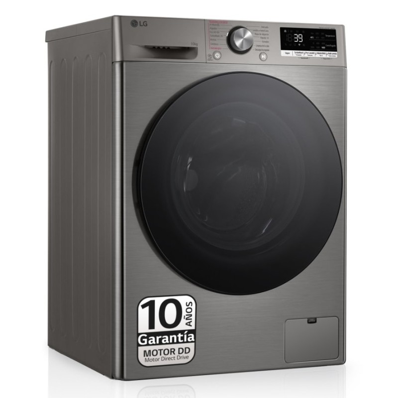 Lavadora lg f4wr7010ags 10 kg 1400 rpm inox antihuellas vapor plus
