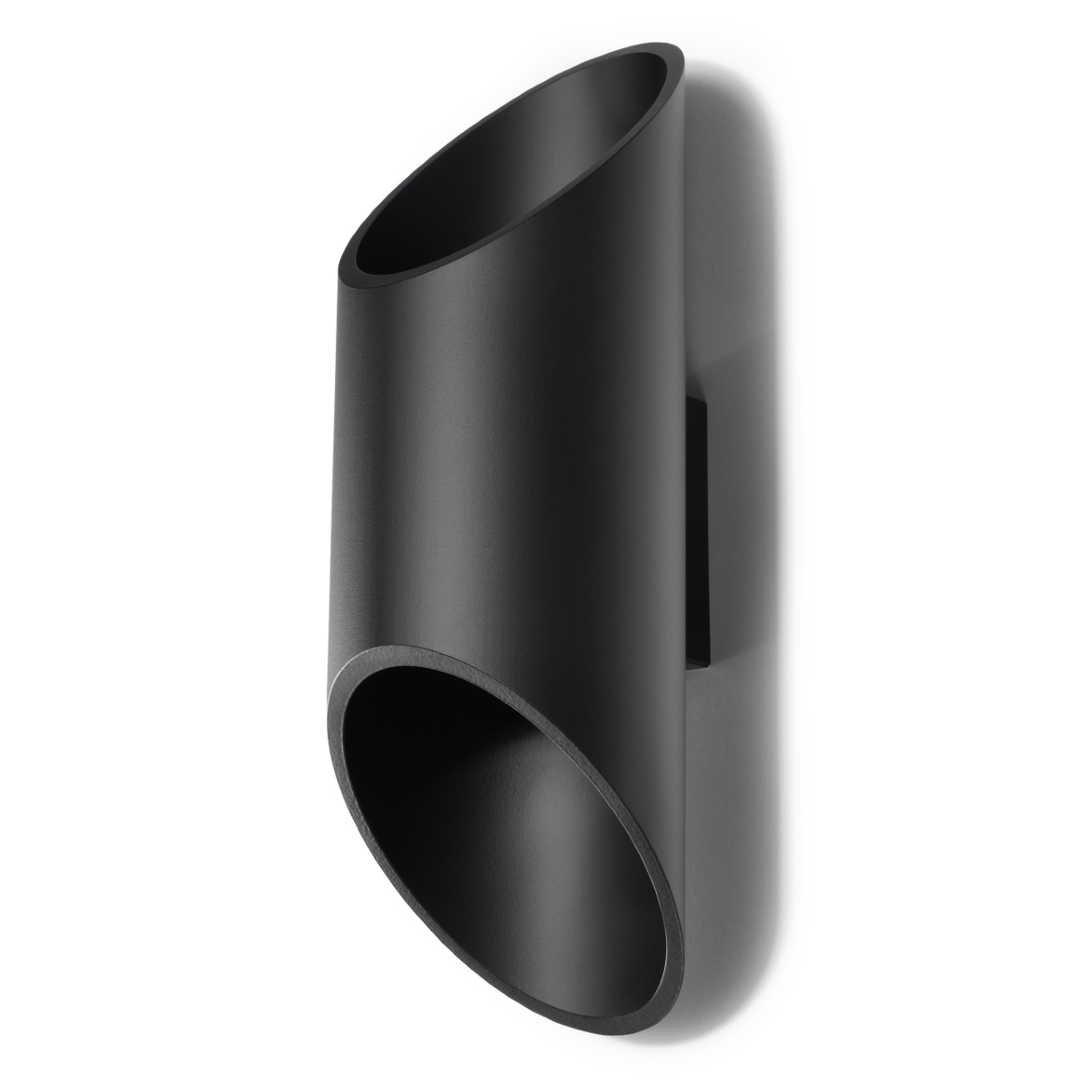 Lámpara de pared penne 1 negro aluminio 10x30x12cm