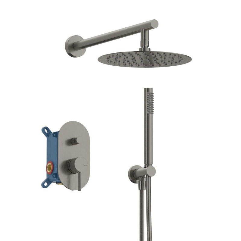 Kit ducha empotrado loop cromado
