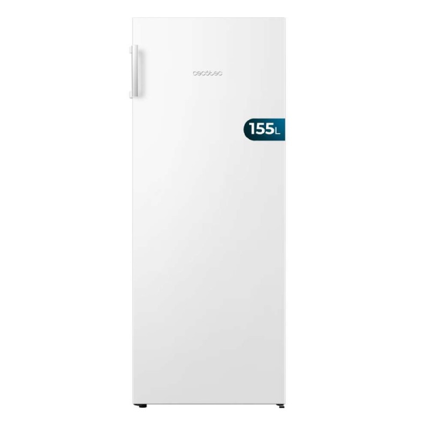 Cecotec congelador vertical de 155 litros bolero coolmarket uf 155 white e
