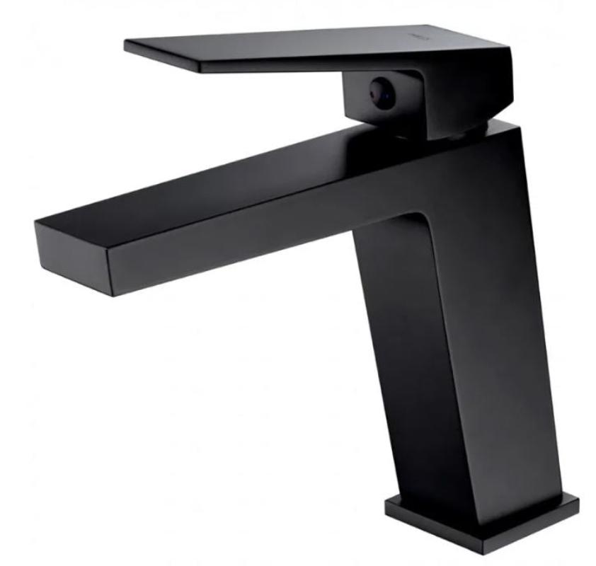 Monomando lavabo negro mate serie art