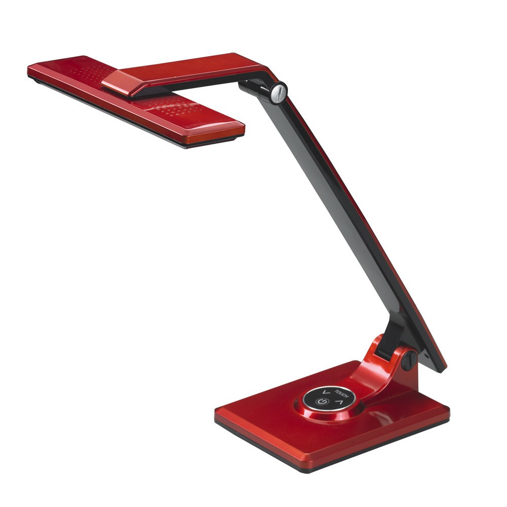 Flexo vinchi rojo/negro 9w 630lm táctil articulable 41,9x23x27,6cm