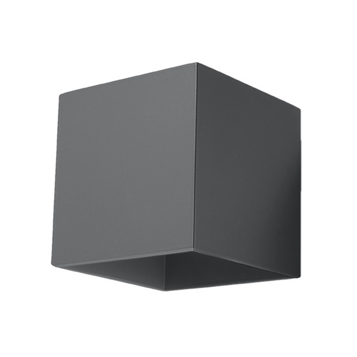 Lámpara de pared quad 1 antracita aluminio 10x10x12cm