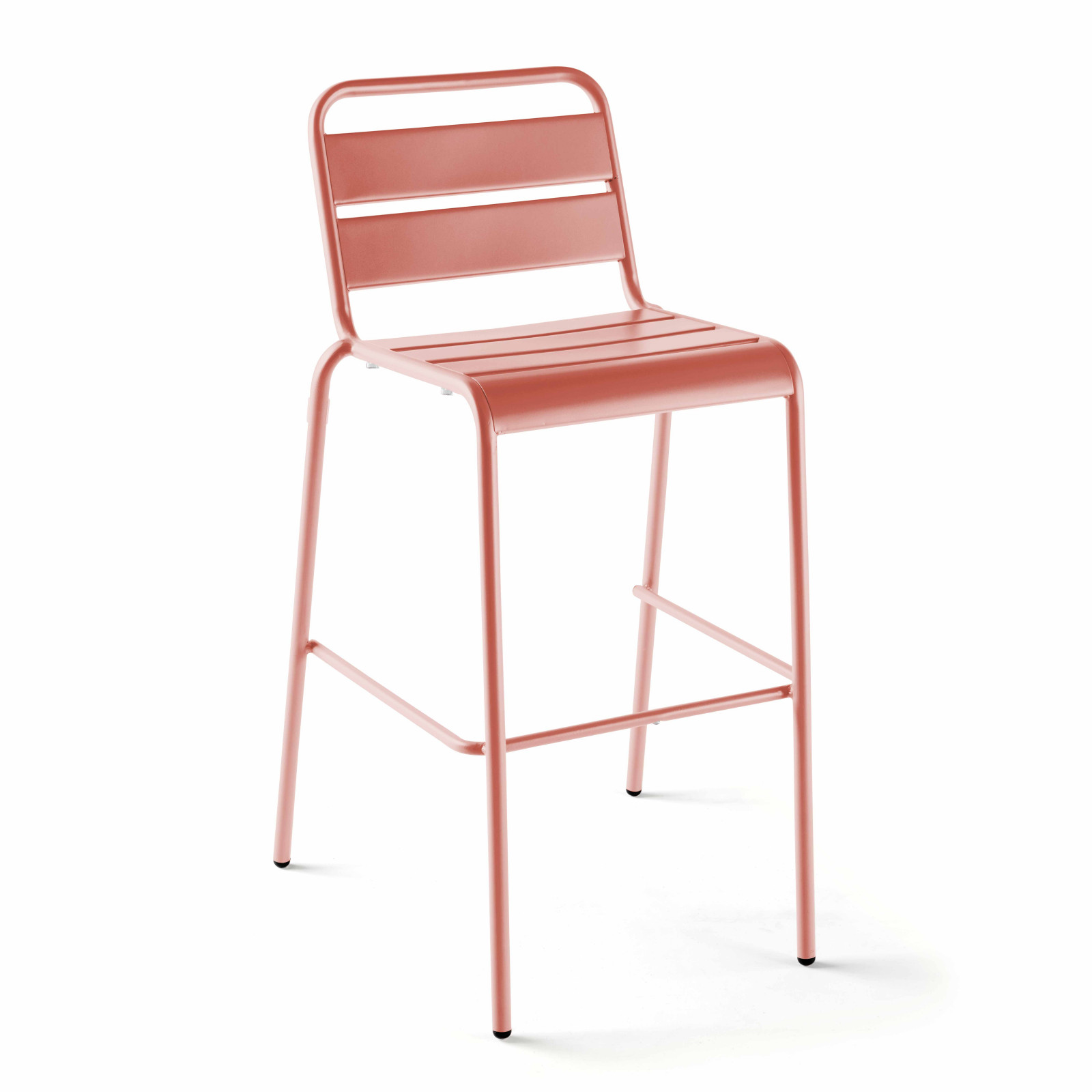 Oviala - silla alta de jardín de metal arcilla