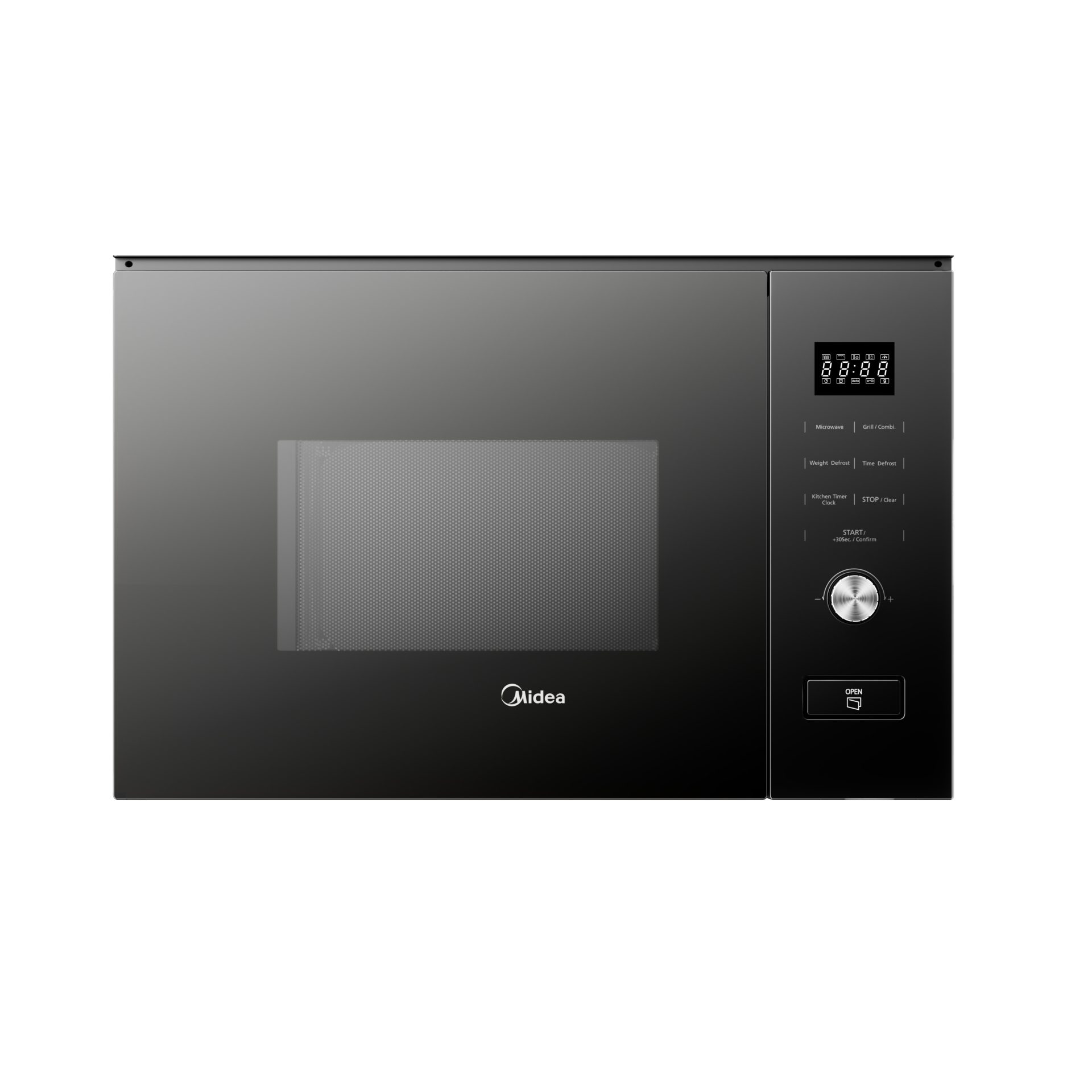 Midea mbmtg820hbk - microondas integrable con grill 20 litros 800 w