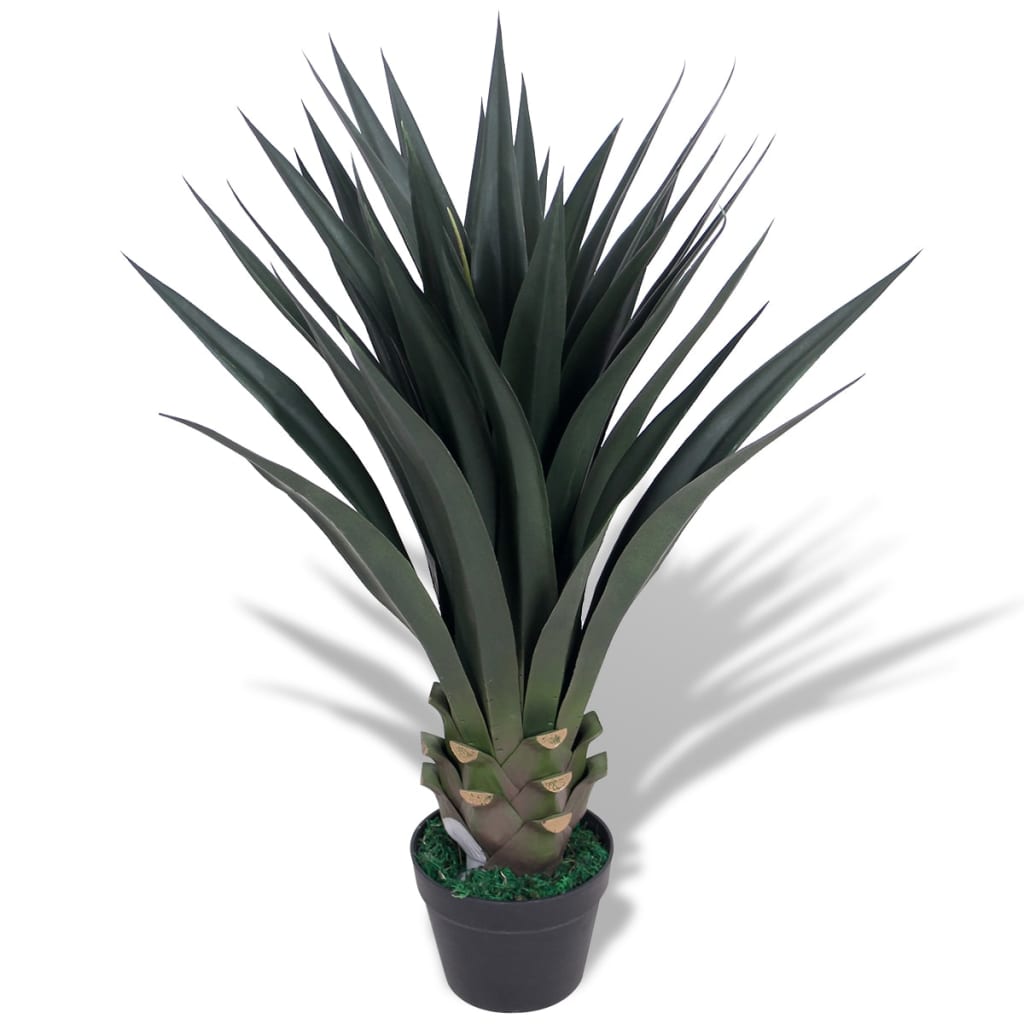 Planta de yuca artificial con macetero 85 cm verde eerf9023